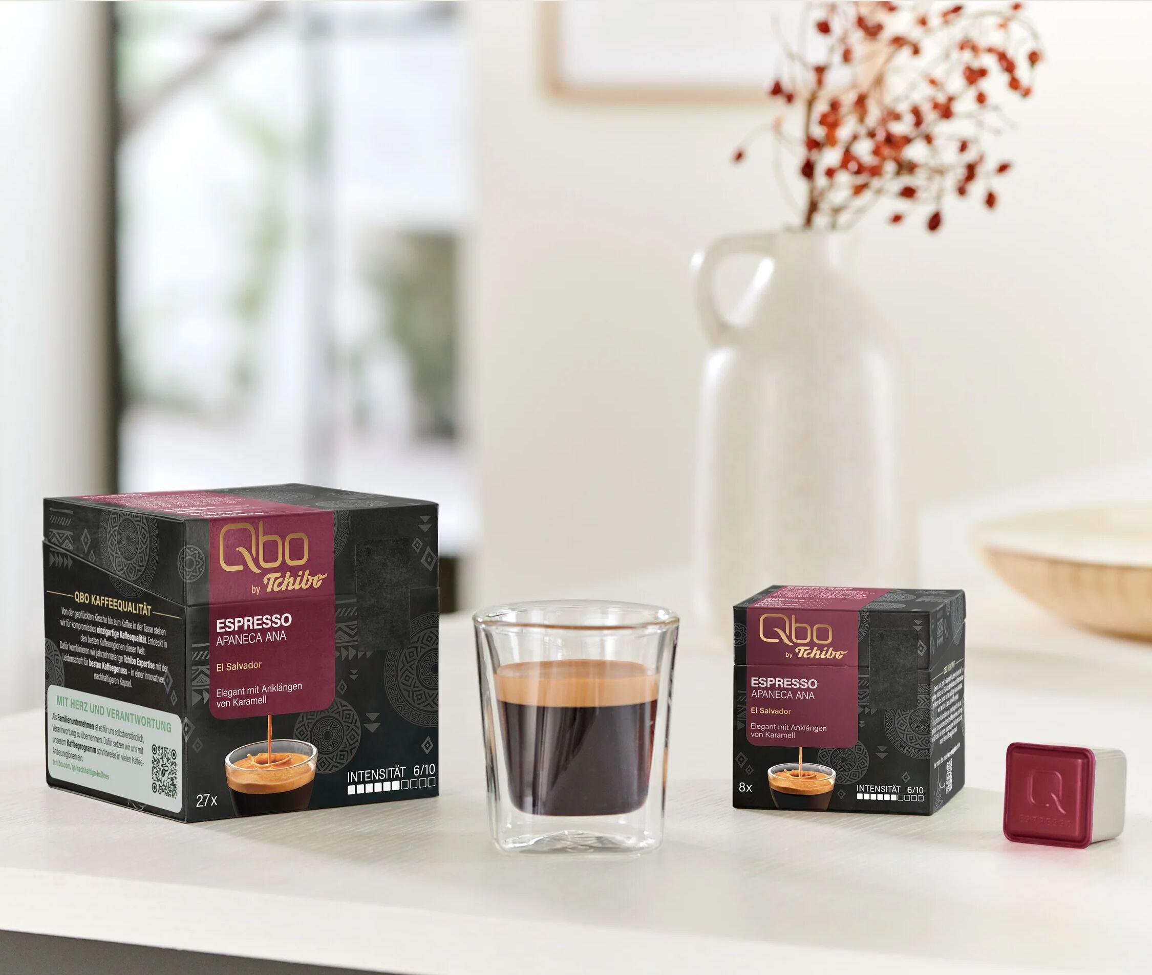 Qbo Espresso Apaneca ANA - 27 Kapseln - Intensität: 6/10