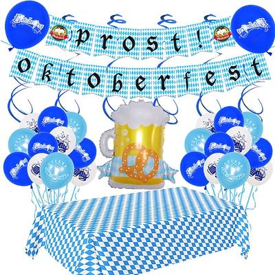 oktoberfest ballon set oktoberfest szene dekoration anordnung 12 zoll latex bier party luftballons