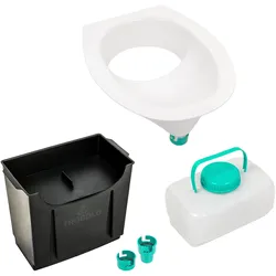 Trobolo Do it yourself Set 4 teilig für den Eigenbau der Trenntoilette 6,5 Liter weiß