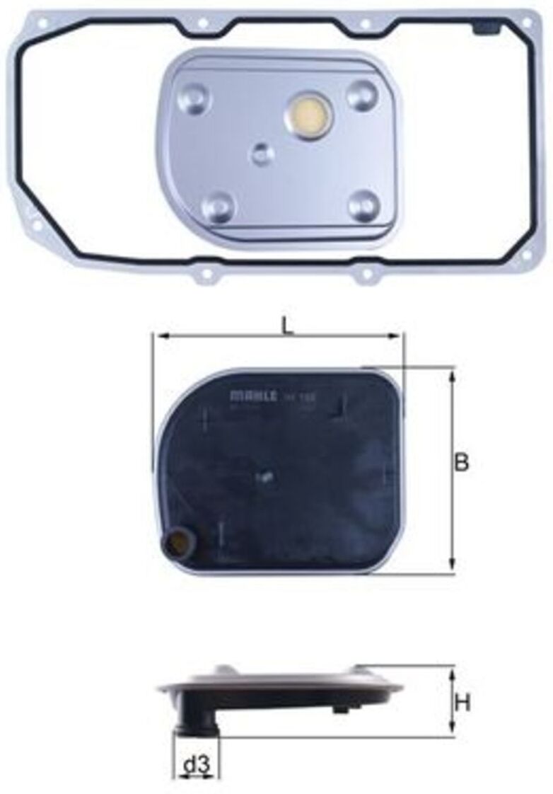 Ölfilter, automatisches Getriebe MAHLE KNECHT HX158D1