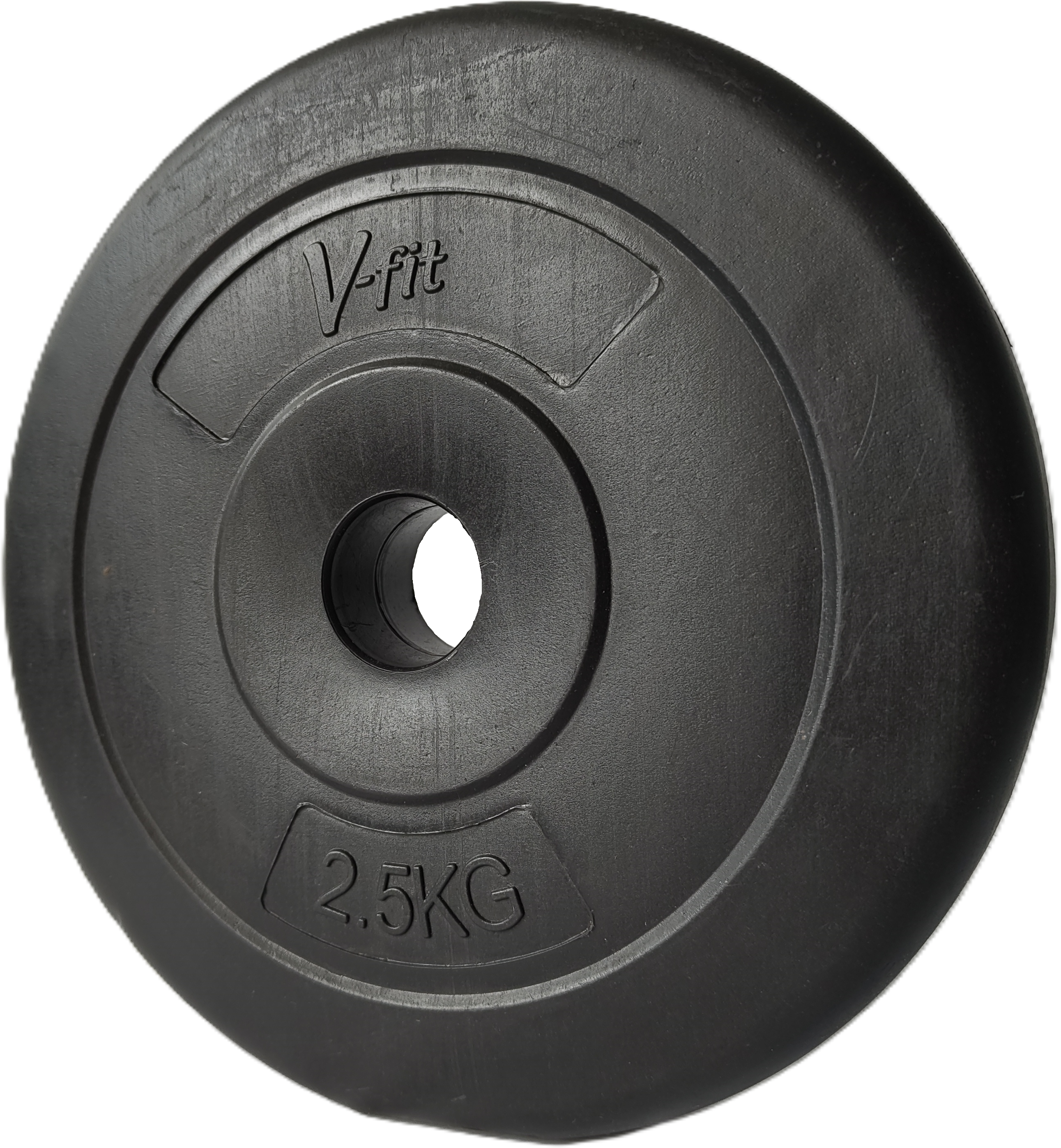 Hantelscheiben V-FIT "Hantelscheibe 2,5 kg", schwarz, Hantelscheiben, 5 kg, Hantelscheiben