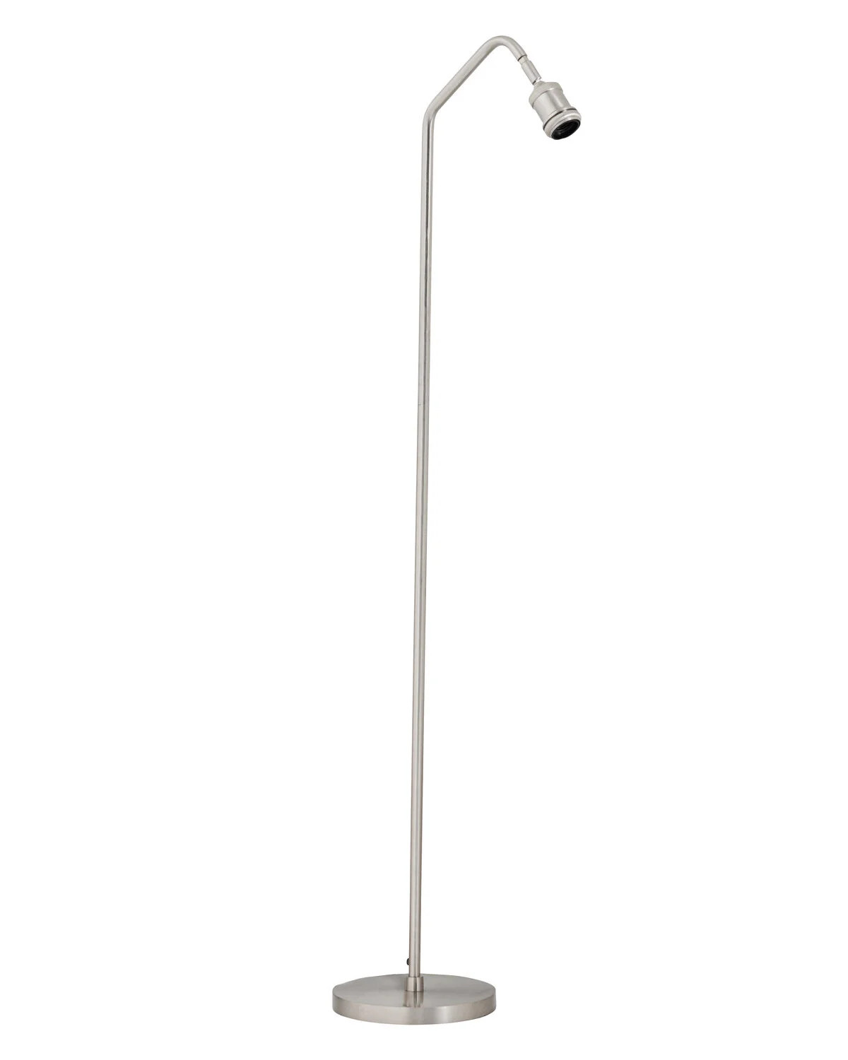 House Doctor vloerlamp in geborsteld zilver, verstelbaar en modern design