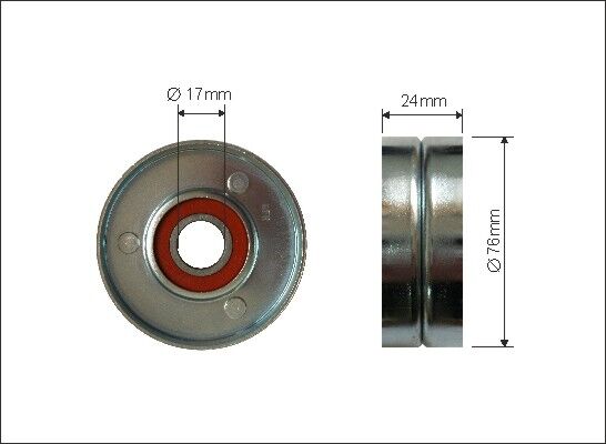 Caffaro Spannrolle, Keilrippenriemen 18600 Für Audi