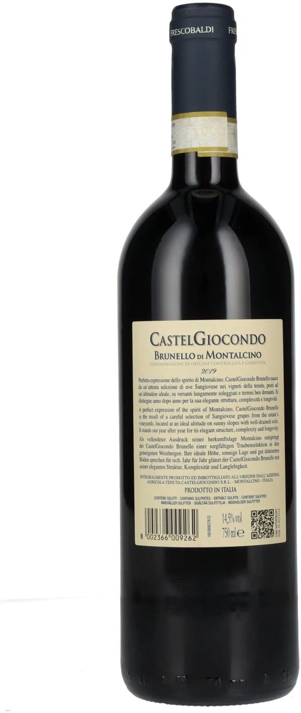 Frescobaldi CastelGiocondo Brunello di Montalcino DOCG 2019 14,5% Vol. 0,75l