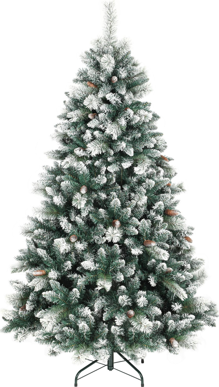 HOMCOM Kunstkerstboom met sneeuw, 180 cm