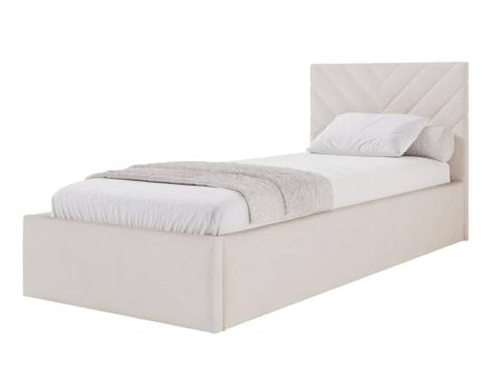 MOEBELPAKET.de Bett Azzurro S01 120x200 cm, Stauraum, Metallrahmen, Beige Betten, Polsterbett mit OEKO-TEX Zertifikat, EU-Herstellung, Modern Einzelbett