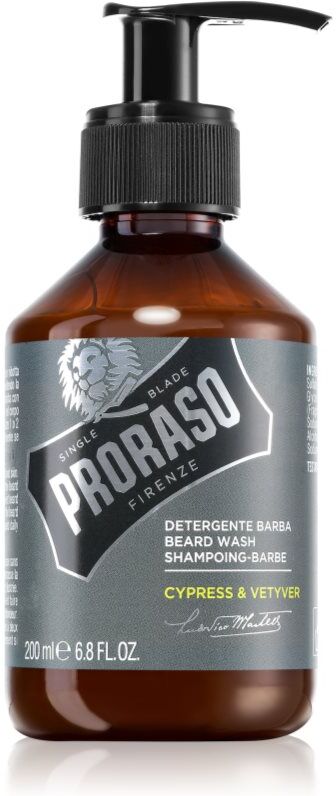 Proraso Cypress & Vetyver shampoing pour barbe 200 ml