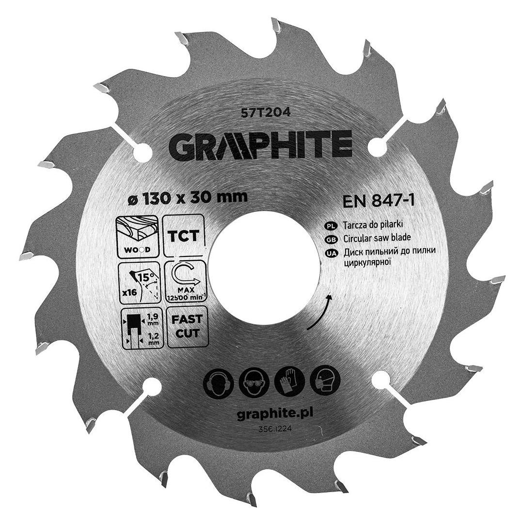 Graphite Sägeblatt, Widia, 130 x 30 mm, 16 Zähne (59942582)