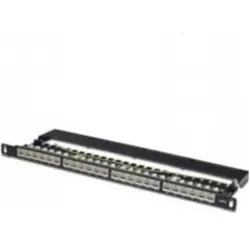 Digitus CAT 6 High Density Patch Panel, Server Zubehör, Schwarz