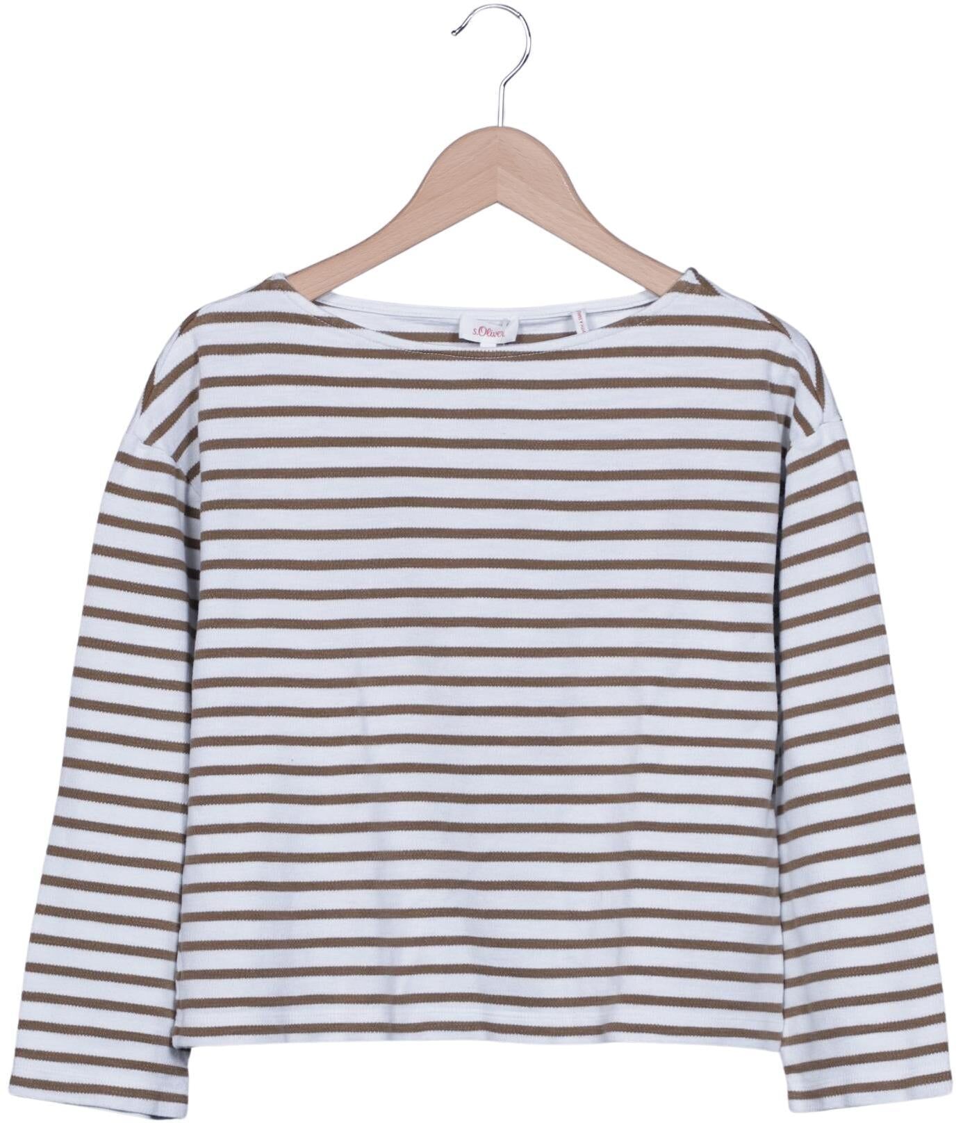 S. Oliver Damen Langarmshirt, Mehrfarbig, Gr. S, Baumwolle - Second Hand