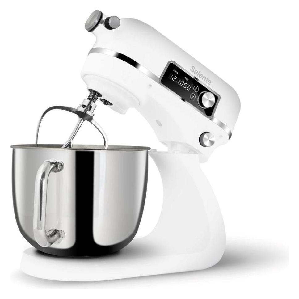 Salente DigiChef+ Kitchen Robot, 6-liter bowl, all-metal, meat grinder, digital display, white (6 l, 1200 W) (2055159658821)