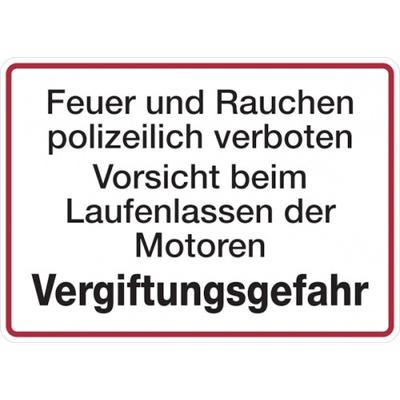 Hinweisschild, Vergiftungsgefahr, Alu geprägt, 250 x 350 mm - 350x250x0.45 mm Aluminium geprägt
