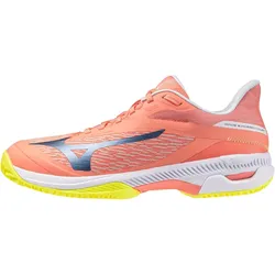 Mizuno Wave Exceed Court Padelschuhe Damen 55 - desert flower/wild wind/yellow 40