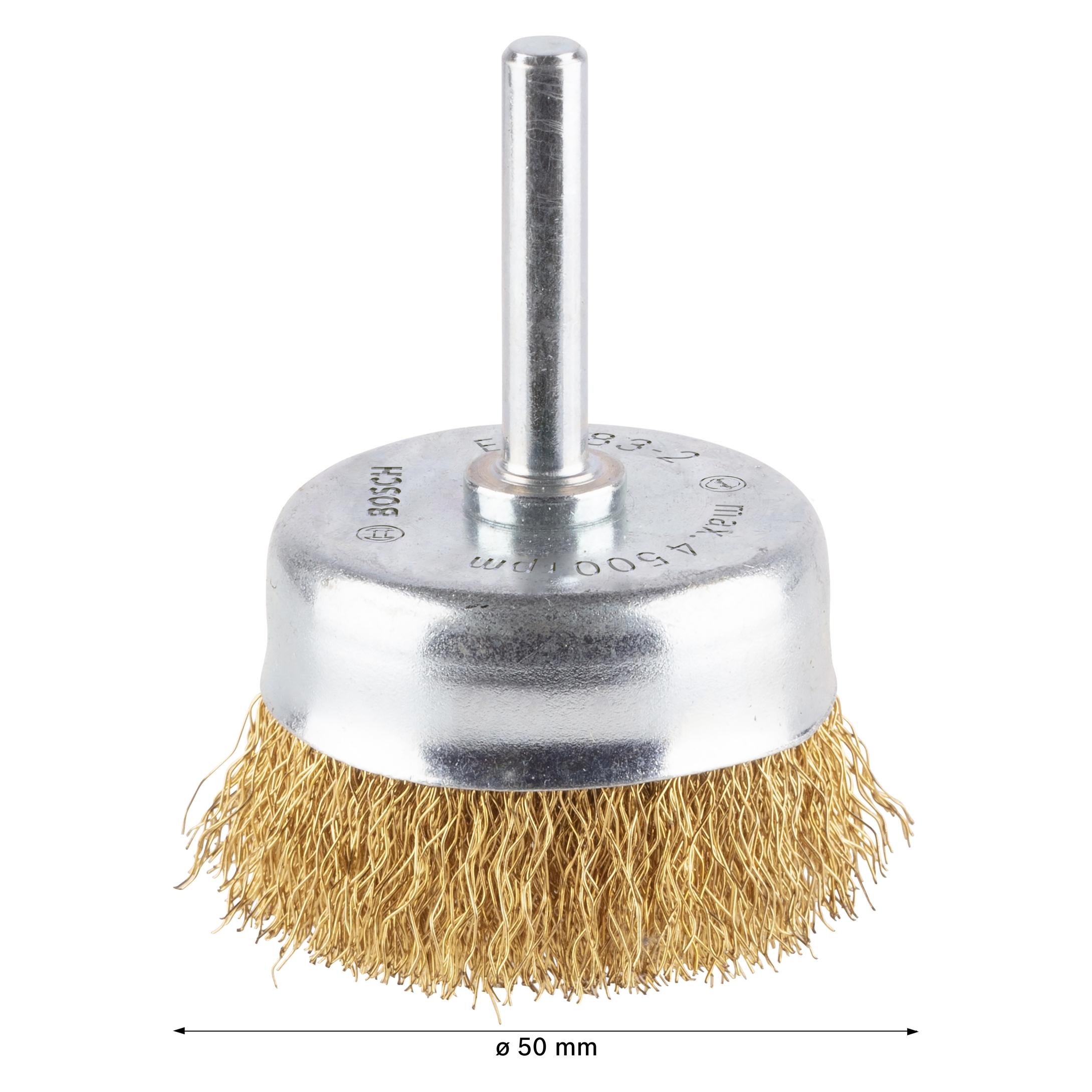 Bosch Professional Zubehör PRO Multi Material clean Topfbürste, gerader Schaft, 50 x 0,2 mm (2608622008)