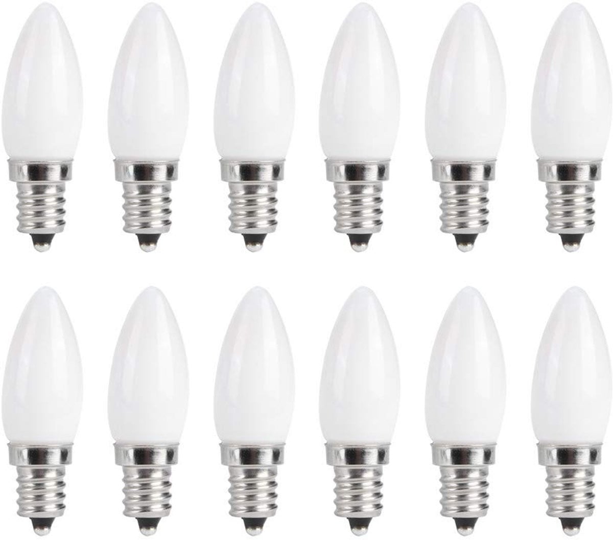 Omgoods Led Lamp Decoratieve Kandelaar Warm Wit E12 Mini Lamp 10 Stuks