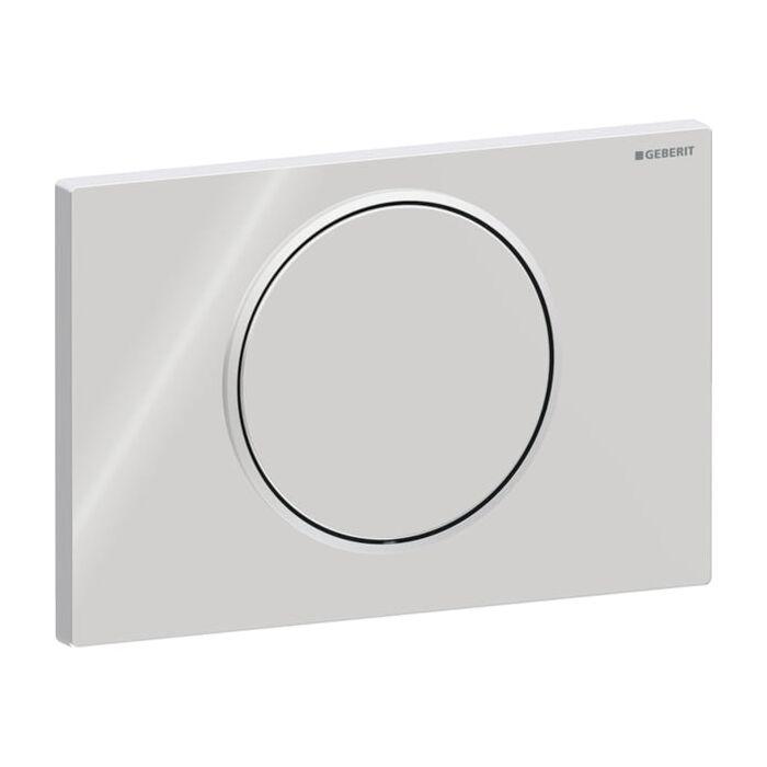 Geberit Betätigungsplatte Sigma 10 Round 115758KH5 Platte/Taste glanz, Ring matt, Kunststoff, für Spül-Stopp-Spülung