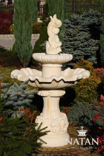 Zierbrunnen Springbrunnen Skulptur Brunnen Dekoration Garten Fontaine 160cm