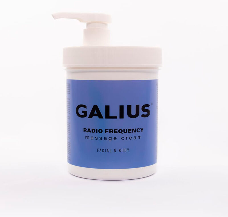 Creme de radiofrequência Galius 1000 ml: Hidratante e condutora para fisioterapia e estética facial e corporal