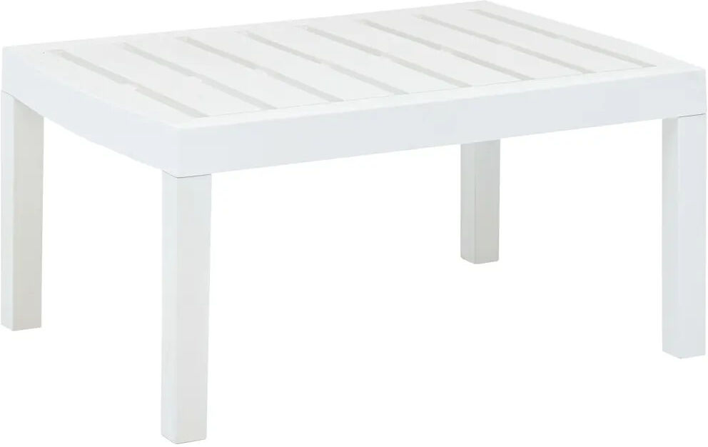 Sol 27 Outdoor Aapo Rectangular Outdoor Coffee Table - 78 cm W 55 cm D White