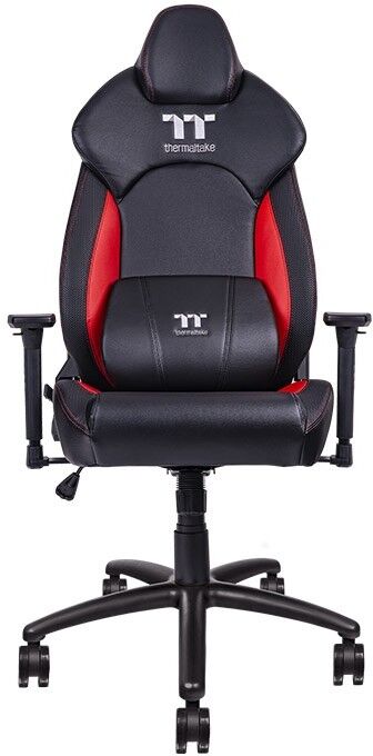 Thermaltake GGC-VCO-BRLWDS-01 sedia per videogioco Poltrona per gaming Seduta imbottita Nero, Rosso