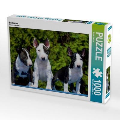 CALVENDO Puzzle Bullterrier | 1000 Teile Lege-Größe 64x48cm Foto-Puzzle für glückliche Stunden