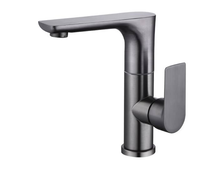 MTTUZK Rotation de degrés 304 robinet de lavabo sans plomb en acier inoxydable robinets mélangeurs chauds et froids robinet monotrou à poignée unique