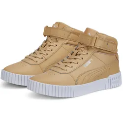 PUMA Carina 2.0 Mid-Top Sneaker Damen light sand/light sand/puma silver/puma white 41