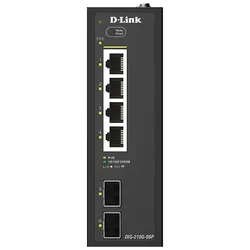 D-Link DIS-210G-06P, 6-Port Gigabit Industrial PoE+ Smart Managed Switch