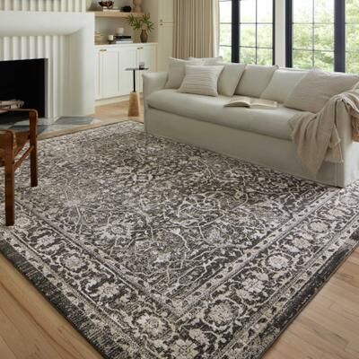 Alexander Home Colette Vintage Botanical Area Rug