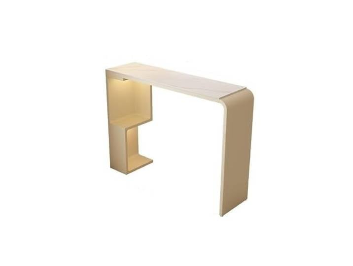 Langer Bartisch Moderne Kücheninsel, Wohnzimmertrennwand, Bartisch Steinplatten-Arbeitsplatte, Weiß, Hoch, Rechteckig, For Esszimmer/Terrasse