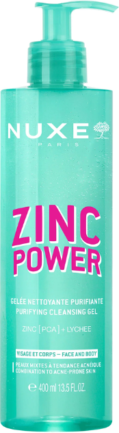 Nuxe Zinc Power Gel de Limpeza Purificante 400ml