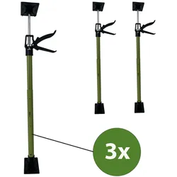 Baumarktplus 3x Türspanner Zargenspanner 57 - 117 cm Klicksystem Teleskopstütze Einhandstütze