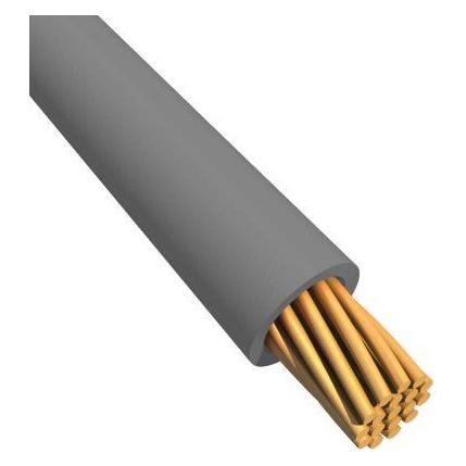 RS PRO Normierte Aderleitung Ø 2.6mm / 0,5 mm² Kupfer, Grau 16/0,2 mm Litzen, 100m (100 m) (1805916)
