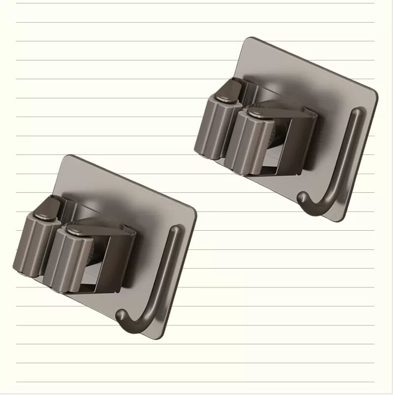 INF Support de vadrouille Gunmetal - Rangement sûr et élégant (paquet de 2) Gris