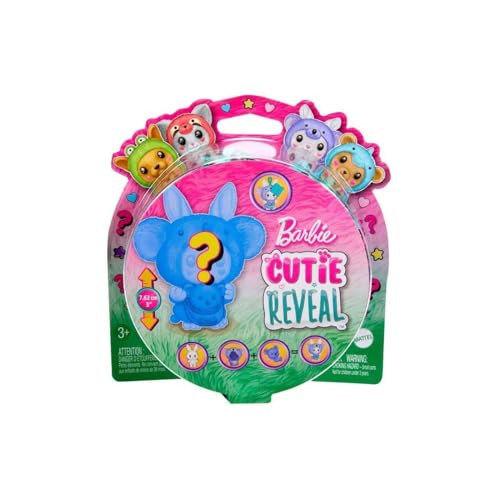 Barbie Cutie Reveal huisdierenkostuum figuur met 5 verrassingen HRK32