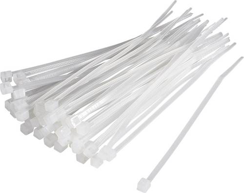 TRU Components 1593679 TC-CV200A203 Kabelbinder 200mm 3.60mm Natur 100St.
