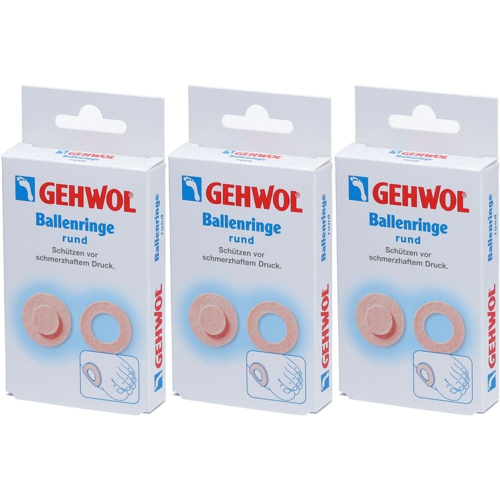 Gehwol Ballenring Rund x3 3x6 St