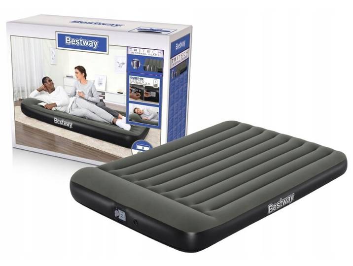 Bestway® TriTech™ matelas gonflable avec pompe à batterie intégrée Double XL/Lo 203 x 152 x 30 cm