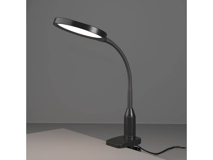 home24 LED-tafellamp 27cm Braun/zwart polycarbonaat LED LED-module