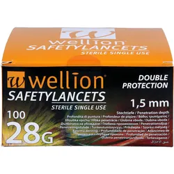 Wellion Safety Lancets 28G 100 ST