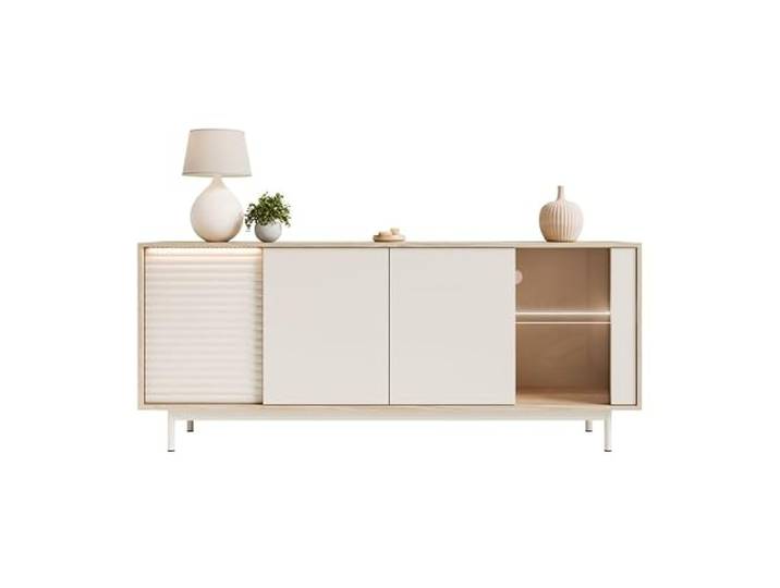 Lookway Kommode Florence 3D1W Kaschmir mit LED