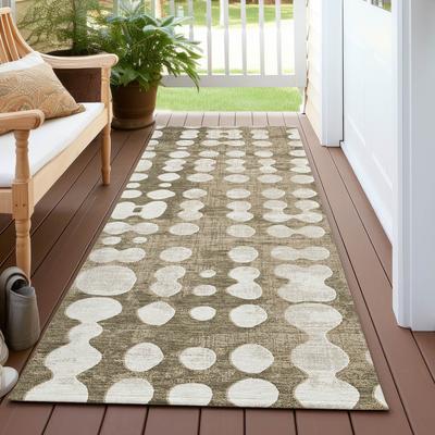 Addison Rugs Machine Washable Indoor/ Outdoor Chantille Dots Abstract Rug