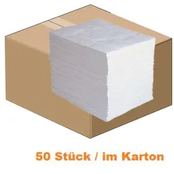 Absorptionsmatte PIG® Oil-Only Matte 50 Stück Abmessung 38 cm x 51 cm, Absorbiert 41,8 L je Karton