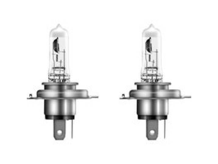 OSRAM Ampoules halogènes pour phares auto H7 / H4, lot de 2 (H4 +100%)