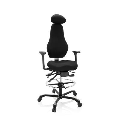 Arbeitsstuhl / Counterstuhl RESISTIO WORK Stoff schwarz hjh OFFICE