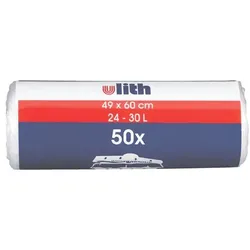 Wbv 50 Müllbeutel 30 L transparent transparent, 49x60 cm