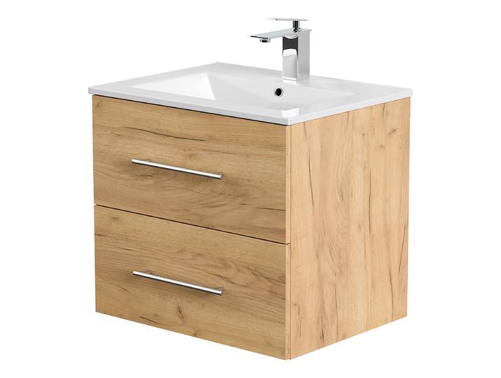Meuble vasque Homeline 62cm Bois/Imitation chêne