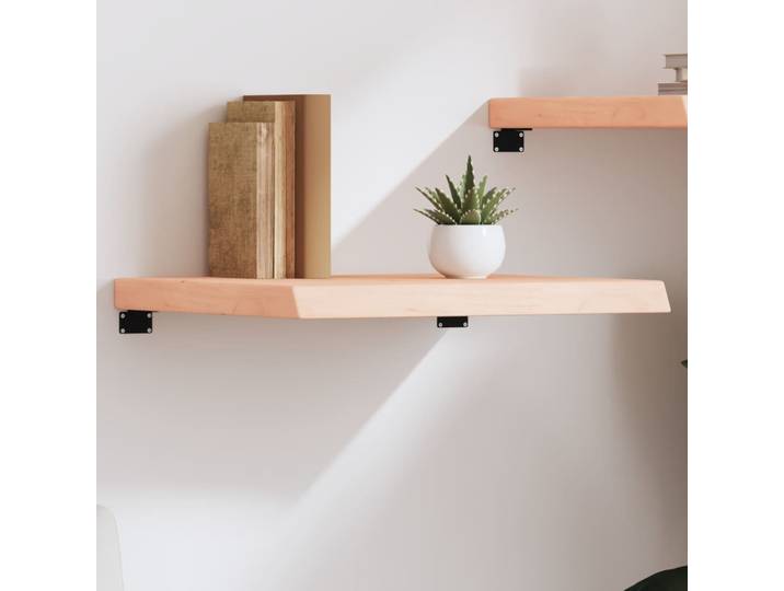 vidaXL Wandregal 60x50x(2-6) cm Massivholz Eiche Unbehandelt