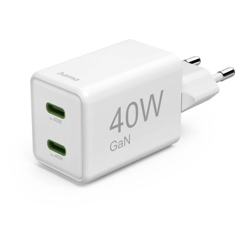 hama Super Mini Ladeadapter weiß, 40 Watt