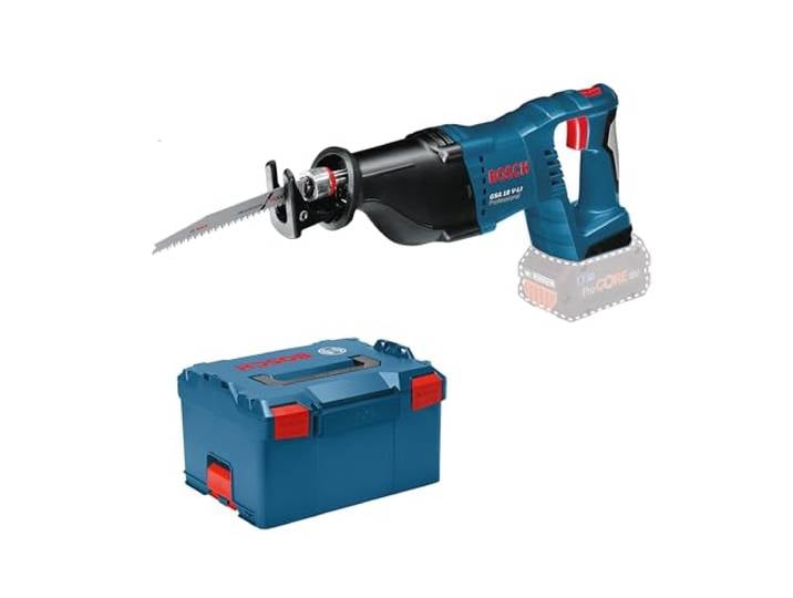 Bosch PRO Scie sabre sans fil GSA 18V-LI Scie sabre 18 V avec grande performance de coupe et grande autonomie GSA 18 V-LI sabre solo Click&Go